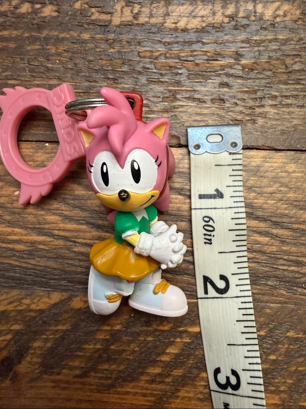 Sonic the Hedgehog Classic Amy Rose Backpack Hanger Keychain Just Toys - Picture 6 of 6